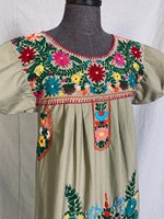 Robe brodée d'été pour femmes élégante blouse ethnique Vintage haute qualité impression vêtements mexicains chemise de fête de plage