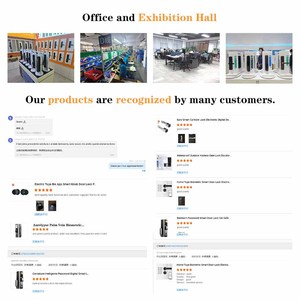 Cerradura Inteligente con Reconocimiento Facial y de Venas de la Palma, con <span class=keywords><strong>Contraseña</strong></span> de Huella Dactilar para Puerta de Casa, Controlada por la Aplicación Tuya, Cerradura de Puerta con Cámara - Product Image 6