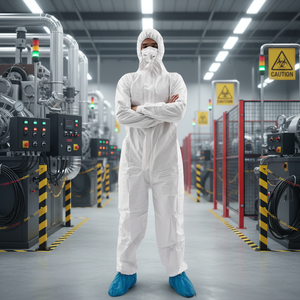 Bata desechable para ropa Civil, aislamiento de seguridad biológica para una habitación limpia, traje Hazmat - Product Image 2