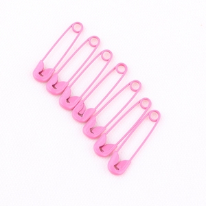 Petit pendentif métallique de couleur rose, <span class=keywords><strong>épingle</strong></span>s de sécurité, vente en gros, 50 pièces, 22mm, rose - Product Image 3