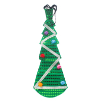 Décorations de Noël, cravate LED multicolores RGB à motif d'arbre de Noël pour la décoration de la maison