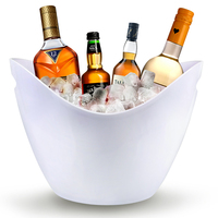 Seau à glace personnalisé nouveau design personnalisé pour les fêtes avec poignées grands seaux à glace seau à bière