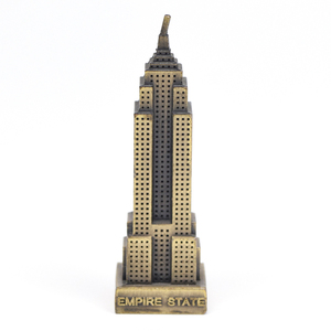 Factory Customised Design Zinc Alloy Landmark Souvenir <strong>Brass</strong> 3d Metal Figurine Mini <strong>Ornament</strong> for Table Decoration