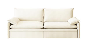 Canapé-lit convertible 3 places inclinable - Tissu Chenille, assise profonde, canapé nuage moderne avec rangement et port USB pour salon et hôtel - Product Image 5