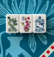 Özel Tasarım Mahjong Taşları Heron Mahjong Taşları Tasarımcı Mahjong Taşları 160 Parça Mahjong Taşları