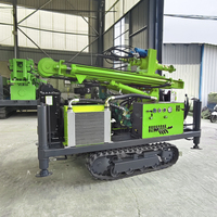 Foreuse hydraulique rotative portable 200M pour puits d'eau, machine de forage de puits profonds avec moteur diesel