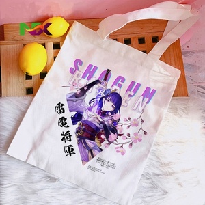 Sac fourre-tout en toile imprimé anime Genshin Impact <span class=keywords><strong>Hu</strong></span> <span class=keywords><strong>Tao</strong></span> Xiao Liyue, sac à bandoulière, sac à main, sac de shopping - Product Image 2