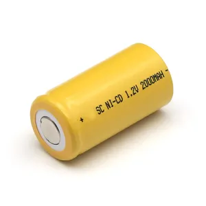 Sınıf kalite garantili şarj edilebilir ni-cd SC Sub C 2000mAh 1.2V pil