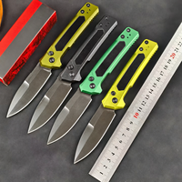 Couteau de poche pliant EDC en acier KS 7205 8Cr13MoV, manche en aluminium aéronautique, couteau utilitaire tactique de survie pour le camping et la chasse en plein air