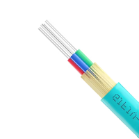 Kabel Optik OM3 Kelas Telekomunikasi 10 Gigabit untuk Dalam Ruangan, Kabel Komunikasi Multimode 4-48 Core