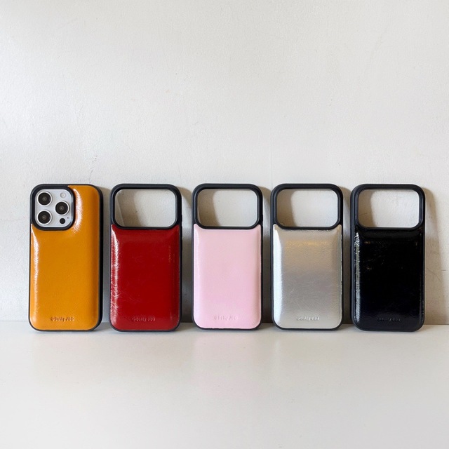 ZL159 Solid Color Leather Phone Case for iPhone 17/16 Pro Max, Personalized Puff Case for iPhone 15/14 Pro