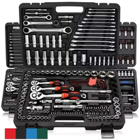 ELEHAND Jeu d'outils à douilles pleine taille 1/2" 1/4" 3/8", outils manuels essentiels pour la réparation automobile, OEM ODM possible, de 46 à 216 pièces