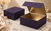 Boîte à perruques magnétique rigide personnalisée avec doublure en soie, boîte d'emballage pour cheveux imprimée sur mesure, intérieur en soie – Vente chaude