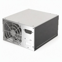 Boîtier en acier laminé à froid pour alimentation ATX personnalisée, finition métallique brossée, grille de ventilateur pré-perforée, ouvertures d'entrée d'air AC pour bloc d'alimentation