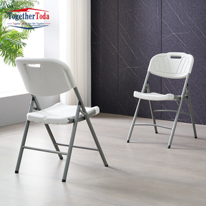 Chaise pliante durable pour banquet, chaise en plastique simple pliable, vente en gros de chaises de mariage pour événements - Product Image 4