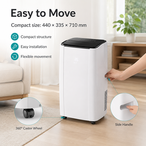 Climatiseur portable R290 14000 BTU, climatiseur domestique avec fonction de refroidissement et de chauffage pour appartement 9 000/10 000/12 000/14 000 B - Product Image 4