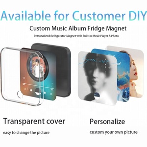 Magnete per Frigorifero Musicale Personalizzato <span class=keywords><strong>con</strong></span> Album Fotografico, Decorazione per la Casa, Magnete Musicale Vuoto in Plastica Fai-da-Te - Product Image 5