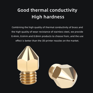 3DSWAY Clone CHT Spitze hochpräziser hoher Durchfluss Kupfer Messing-Düse 1,75 Filament MK8 Druckkopf für Ender <span class=keywords><strong>3</strong></span> CR10 3D-Druckerteile - Product Image 4
