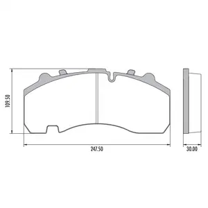 Juego de Pastillas de Freno de Cerámica Semimetálicas BullHorse WVA 29167 29216 29270 para Camiones Actros TGX TGA XF CF, Repuesto Nuevo - Product Image 5