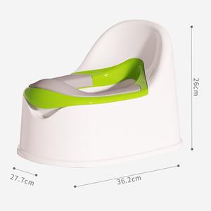 Siège de toilette Topbele pour enfants avec design anti-éclaboussures, couleur vert et blanc, pour garçons et filles - Product Image 2