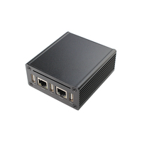 Raspberry beri Pi CM4 papan ekspansi port ganda papan IO Port Ethernet RJ45 ganda dengan casing untuk modul komputasi Raspberry Pi 4