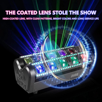 RUIEN 10x40W RGBW Projecteur Spider de Scène en Aluminium avec Bandes Auxiliaires DMX512 Lumière à Tête Mobile Activée par le Son