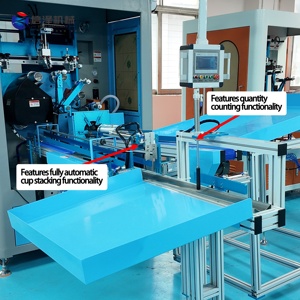 1時間あたり7,200個の多色全自動高速紙コップ・PPカップスクリーン印刷機 - Product Image 3