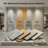 Panneau mural moderne SPC imperméable et ignifuge pour cuisine, chambre, salon, salle de bain, usage domestique et commercial, feuille de marbre pour intérieur