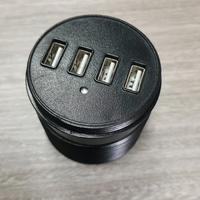 Prise cc quatre USB canapé œillet d'alimentation USB canapé prise encastrée bureau intégré bande d'alimentation encastrée meubles chargeur USB