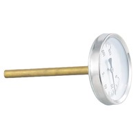 Termómetro Bimetálico para Parrillas, Hornos y Calderas Industriales - Montaje Axial, Personalizable OEM/ODM, Clasificación IP55