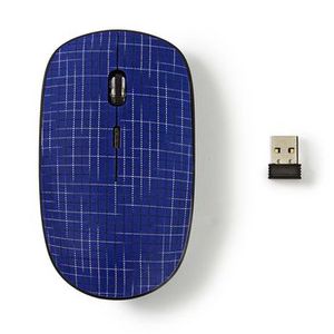 <b>Wireless</b> Mouse Blue 1600 Dpi 3 Button With Usb <b>Receiver</b> For Computer Laptop Desktop Use - Product Image 1