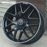 GRAYFOX Jantes Concaves Noires Mat Personnalisées 18 19 20 21 Pouces 5x120 5x112 5x114.3 Forgées pour BMW X5 M Audi Mercedes Benz AMG