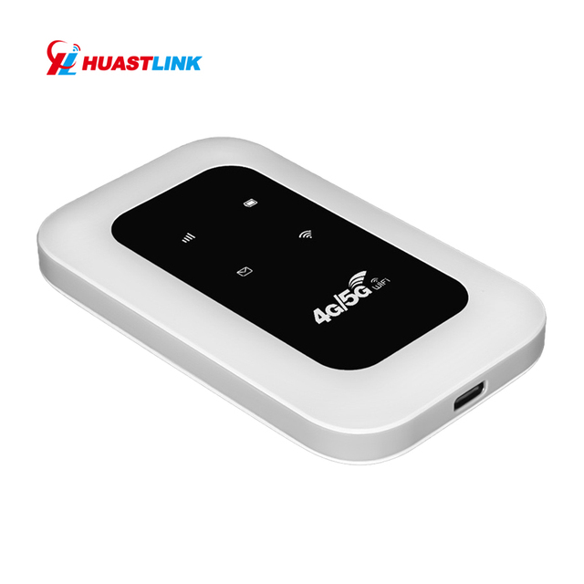 Huastlink 4G WiFi Router Portable Mini Pocket Mobile Hotspot with Built-in Antennas SIM Support