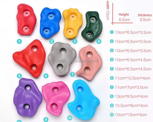 หินปีนเขาสีสันสดใสพร้อมสกรูสำหรับเด็กกลางแจ้งขนาดเล็ก - Product Image 2