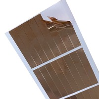 Ruban Conducteur Circulaire Sur Mesure 0,05 mm en Cuivre pour Lutte Contre les Limaces et les Escargots, Feuille de Cuivre Adhésive en Acrylique Doré OEM
