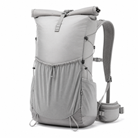 Sac à dos léger et géométrique à enroulement, en tissu Ripstop, imperméable, ultraléger, pour la randonnée, le trekking et les voyages