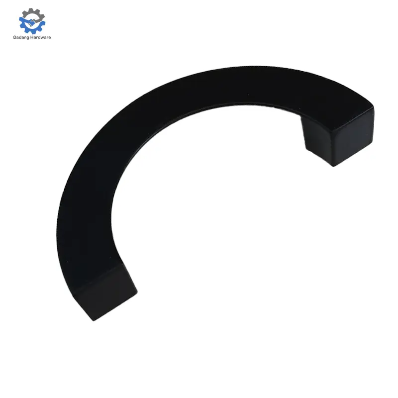 High Quality Low Price Furniture Semicircular Zinc alloy Gold Black Chrome Handle For Cabinet