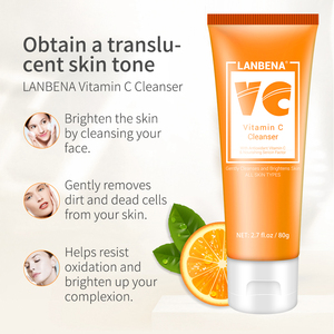 LANBENA vitamina c limpiador facial para hombres y mujeres de piel aburrimiento - Product Image 4