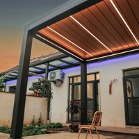 Pergola bioclimatique en aluminium à lames orientables Angel 3x3, 3x4, 4x4, 6x4 m pour extérieur, avec garantie de plus de 15 ans, écologique, préfabriquée et modulaire