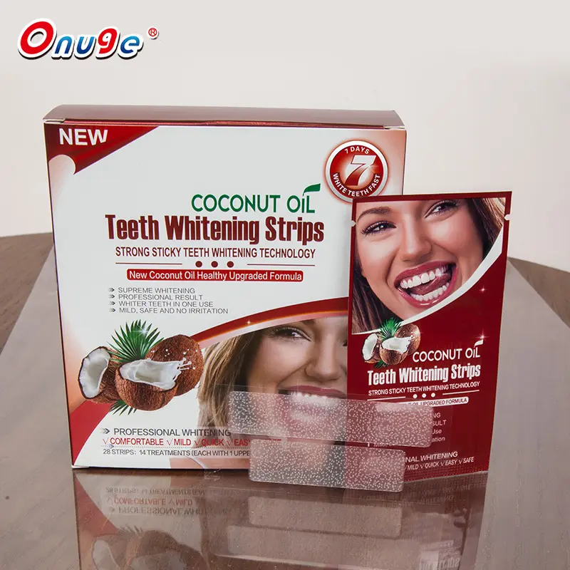 6% hp سريع تبييض الأسنان في 7 أيام شرائط تبييض الأسنان