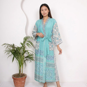 Kimono en soie thermique floral pour le printemps comme cadeau de fiançailles chemises de nuit robes de douche couverture de bain ou cadeaux de noël - Product Image 1