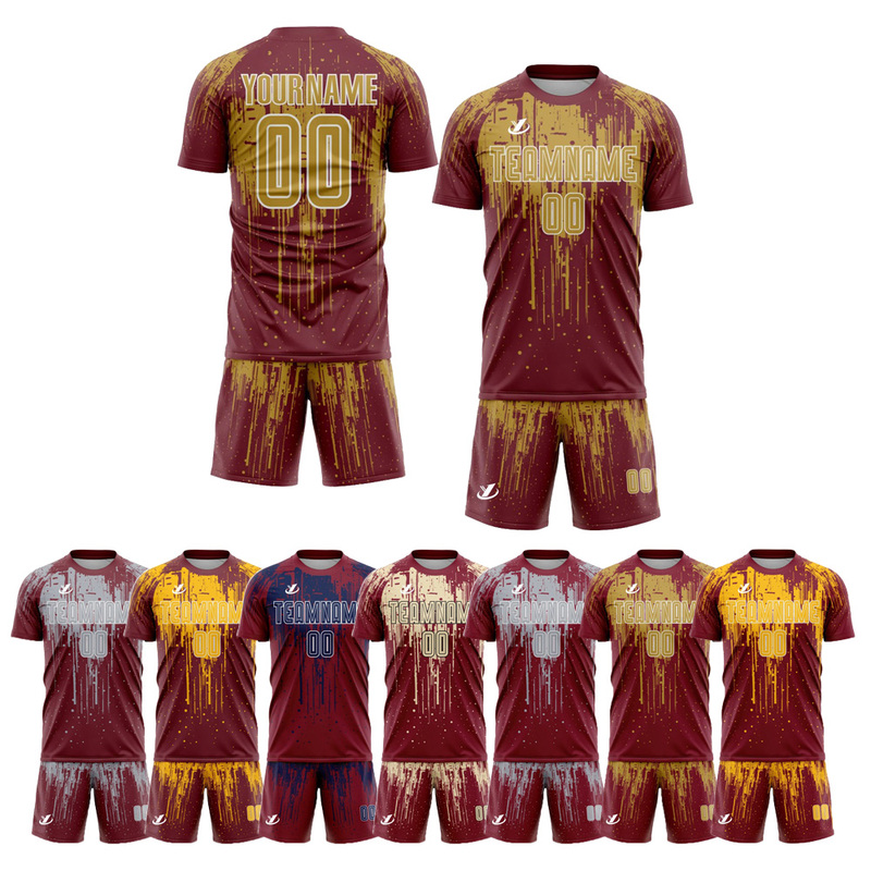 Soccer Jersey Uniform Short Sleeve Printed
