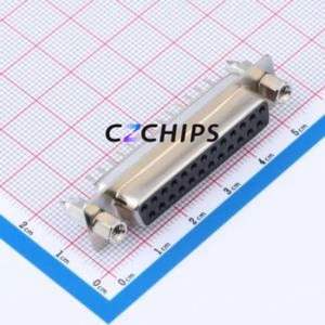 DS1034-25FBNSi44 D-Sub/VGA Connector Through hole Component (THT) Connector Standard D-Sub Female 25P Through Hole - Product Image 1