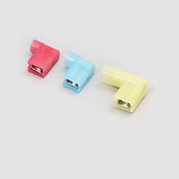 Connecteurs de câbles à sertir femelles en laiton/cuivre/nylon pour l'automobile, bornes entièrement isolées, certifiés CE/RoHS, revêtement étamé