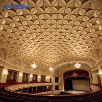 Plafonds suspendus en aluminium 3D sur mesure, revêtement poudré, classe A1, ininflammables, pour salle de théâtre