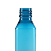 Bleu Opaque Mat PET Plastique 40ml Petit Trou Scellé Couvercle En Aluminium Bouchon Rotatif Bouteille Client Logo Impression Hôtel Commodités
