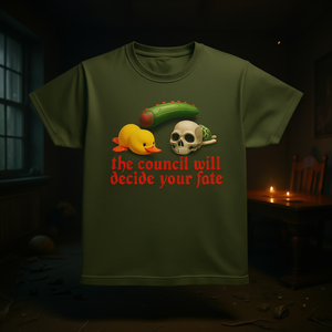 Camiseta 'El Consejo decidirá tu destino', regalo divertido, irónico y sarcástico, camiseta con diseño de meme - Product Image 3