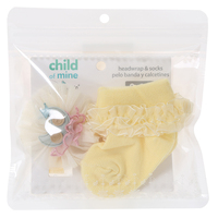 Ensemble de bandeaux et de chaussettes pour nouveau-né avec jolies manchettes en dentelle, cadeau pour bébé