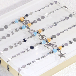 JUSNIVA - Conjuntos de Pulseras Elásticas al por Mayor, Joyería de Cuentas Coloridas con Colgante, Pedido al por Mayor, Recuerdos para Fiestas de Playa de Verano, Accesorios - Product Image 5