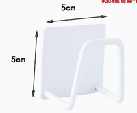 Support de rangement pour éponges de cuisine en acier inoxydable 304, auto-adhésif, en métal, pour évier